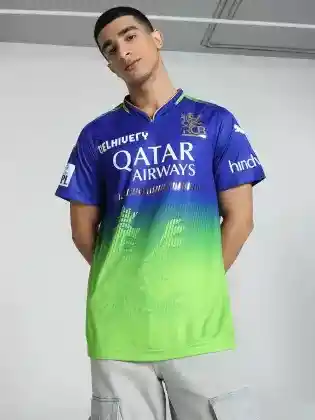 Printed RCB 2024 Authentic Player Jersey T-shirt